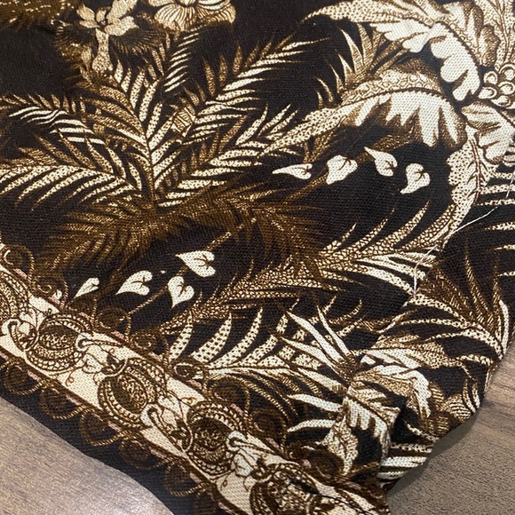 Max Studio Border Print Linen Blend Pants NWT - Picture 5 of 12